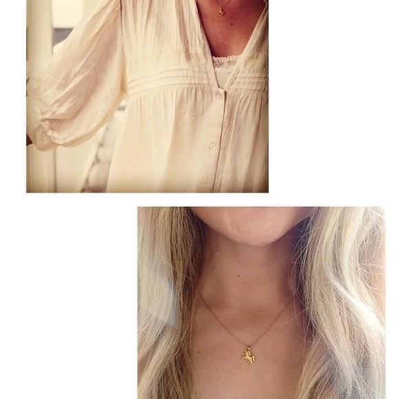 New unicorn charm pendant necklace with card - Picture 3 of 3